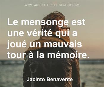 Citation de Jacinto Benavente