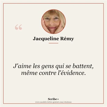Citation Jacqueline Rémy