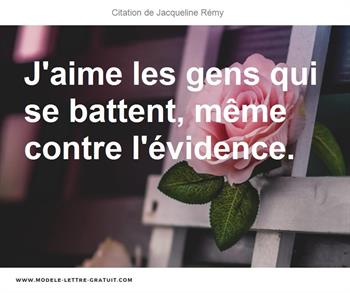 Citations Jacqueline Rémy