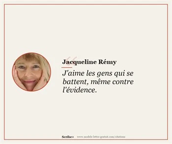 Citations Jacqueline Rémy