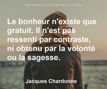 Citation de Jacques Chardonne