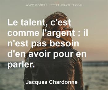 Citation de Jacques Chardonne