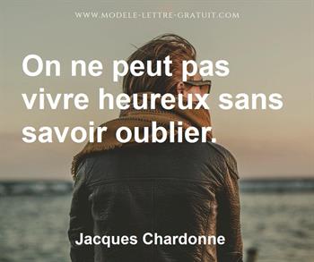 Citation de Jacques Chardonne