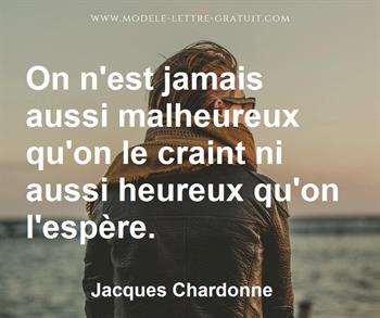 Citation de Jacques Chardonne