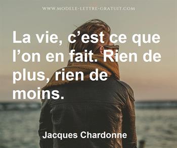 Citation de Jacques Chardonne