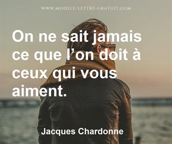 Citation de Jacques Chardonne