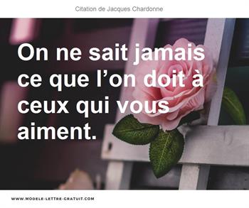 Citations Jacques Chardonne