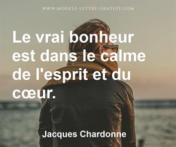 Citation de Jacques Chardonne