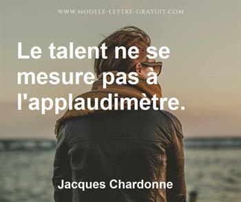 Citation de Jacques Chardonne