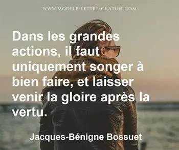 Citation de Jacques-Bénigne Bossuet