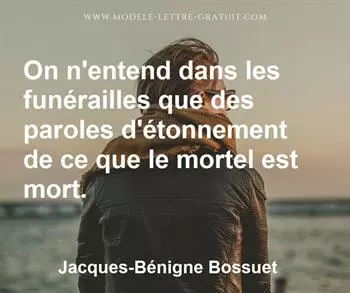 Citation de Jacques-Bénigne Bossuet