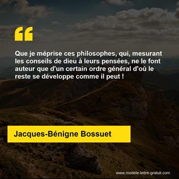 Citation de Jacques-Bénigne Bossuet