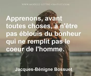 Citation de Jacques-Bénigne Bossuet