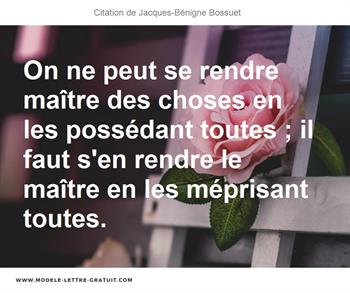 Citations Jacques-Bénigne Bossuet