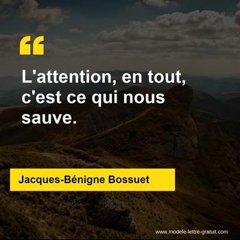 Citation de Jacques-Bénigne Bossuet