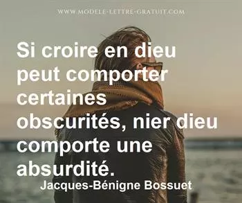 Citation de Jacques-Bénigne Bossuet
