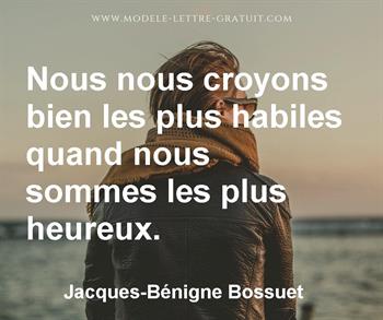 Citation de Jacques-Bénigne Bossuet