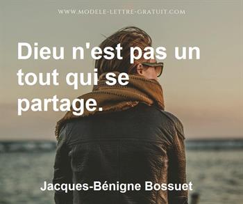 Citation de Jacques-Bénigne Bossuet