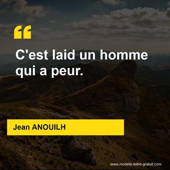 Citation de Jean ANOUILH