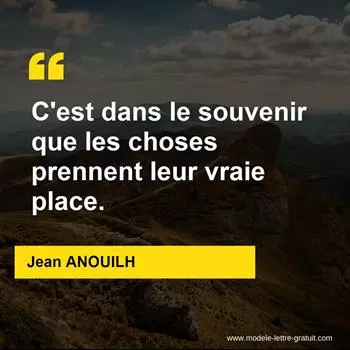 Citation Jean ANOUILH