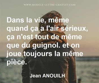 Citation de Jean ANOUILH