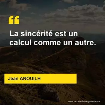Citation Jean ANOUILH