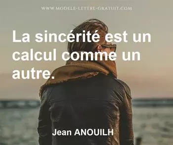 Citation de Jean ANOUILH