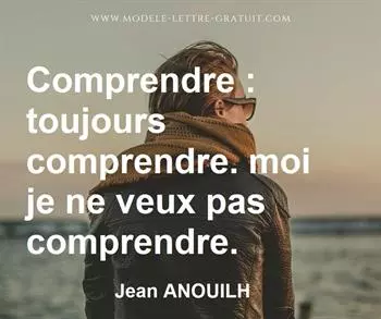 Citation de Jean ANOUILH