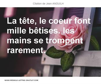 Citations Jean ANOUILH