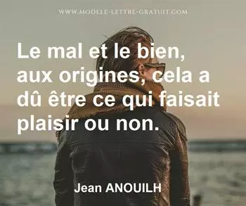 Citation de Jean ANOUILH