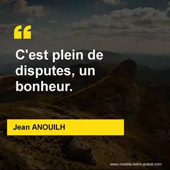 Citation Jean ANOUILH
