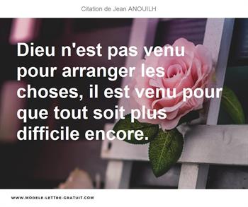 Citations Jean ANOUILH
