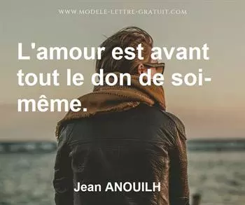 Citation de Jean ANOUILH