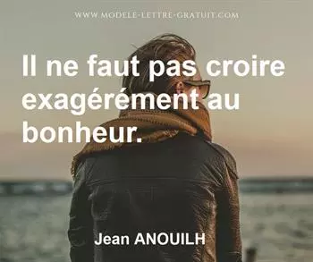 Citation de Jean ANOUILH