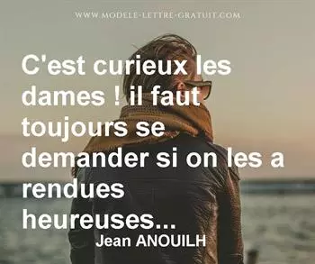 Citation de Jean ANOUILH