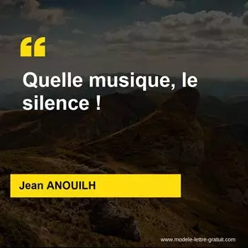 Citation Jean ANOUILH