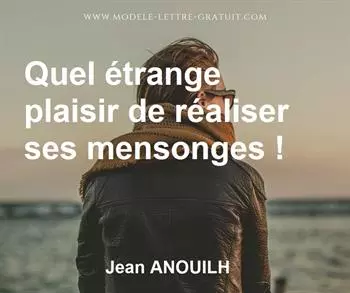 Citation de Jean ANOUILH