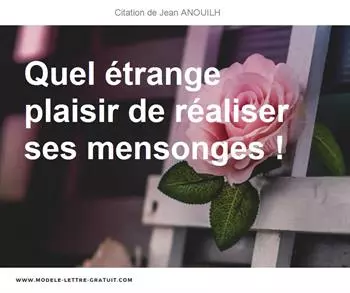 Citations Jean ANOUILH
