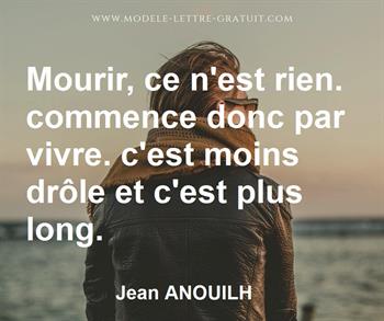 Citation de Jean ANOUILH