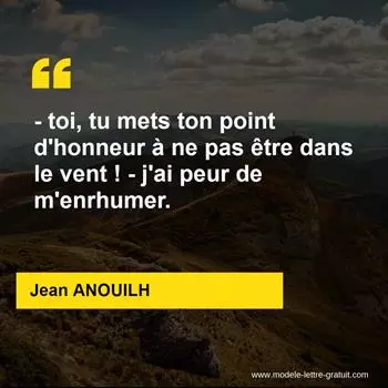 Citation Jean ANOUILH