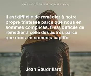 Citation de Jean Baudrillard