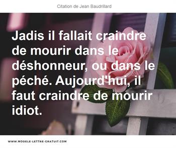 Citations Jean Baudrillard