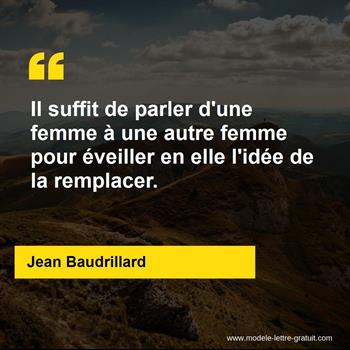 Citation de Jean Baudrillard