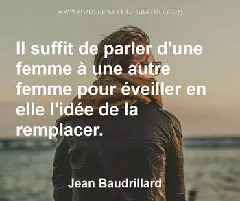 Citation de Jean Baudrillard