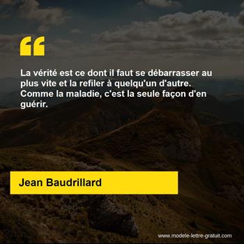 Citation de Jean Baudrillard