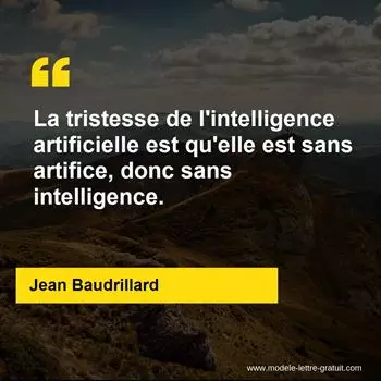 Citation Jean Baudrillard