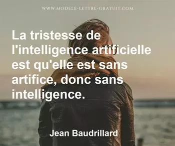 Citation de Jean Baudrillard