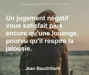 Citation de Jean Baudrillard