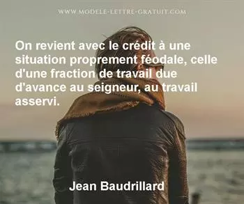 Citation de Jean Baudrillard