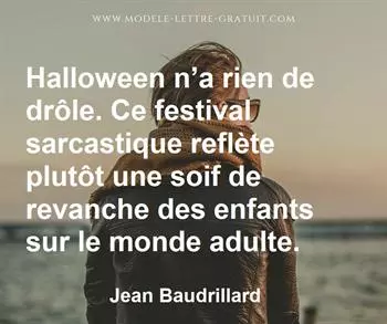 Citation de Jean Baudrillard